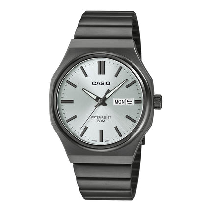 Casio General MTP-E735B-7AVDF Men Silver Dial Gunmetal Stainless Steel Band