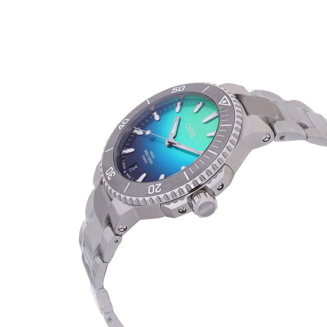 Oris Aquis 01-400-7790-4185-SET Great Barrier Reef Blue Dial Stainless Steel Strap Limited Edition