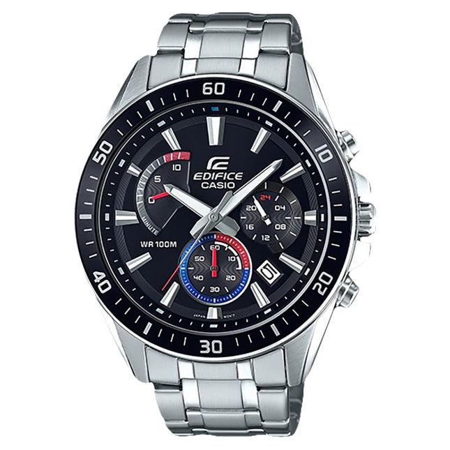 Casio Edifice EFR-552D-1A3VUDF Men Chronograph Black Dial Stainless Steel Band