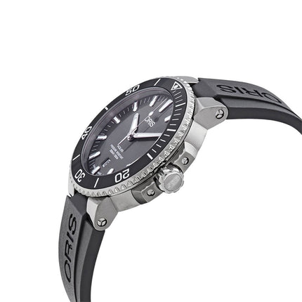 Oris Aquis 01-733-7730-7153-07-4-24-63TEB Titanium Date Men Grey Dial Grey Rubber Strap