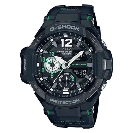 Casio G-Shock Gravitymaster GA-1100-1A3DR Master Of G Men Black Dial Black Resin Band