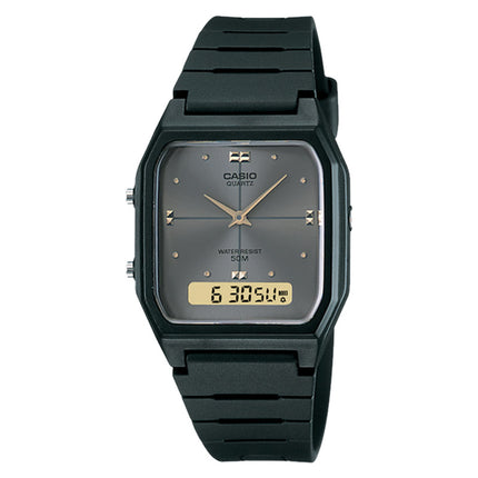 Casio General AW-48HE-8AVDF Digital Analog Dial Black Resin Band