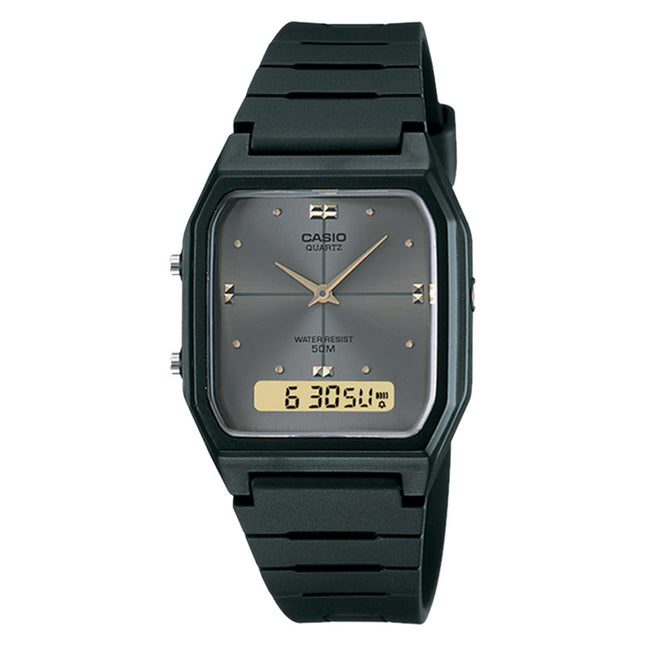 Casio General AW-48HE-8AVDF Digital Analog Dial Black Resin Band
