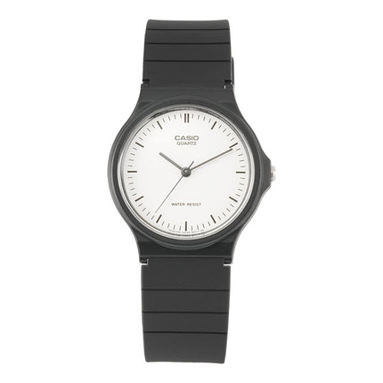 Casio General MQ-24-7ELDF White Dial Black Resin Band