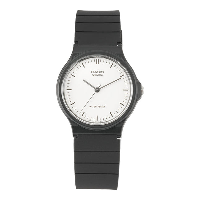 Casio General MQ-24-7ELDF White Dial Black Resin Band