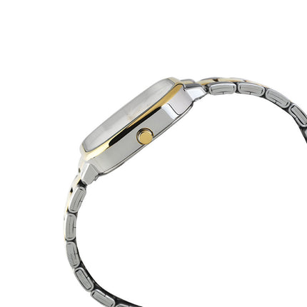 Alba Fashion AH7BZ2X1 Ladies Silver White Dial Dual Tone Stainless Steel Strap
