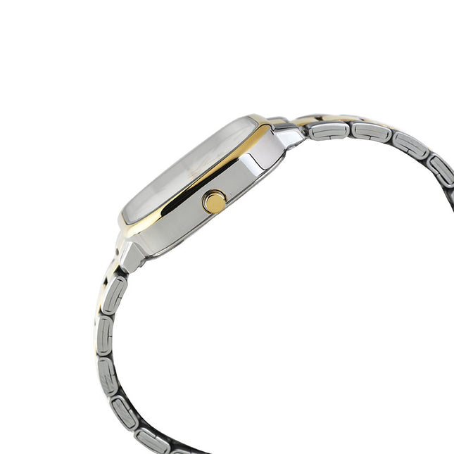 Alba Fashion AH7BZ2X1 Ladies Silver White Dial Dual Tone Stainless Steel Strap