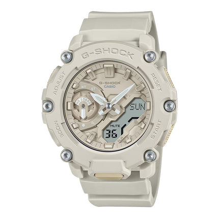 Casio G-Shock GA-2200NC-7ADR Natures Color Series Analog Digital Dial Beige Resin Band