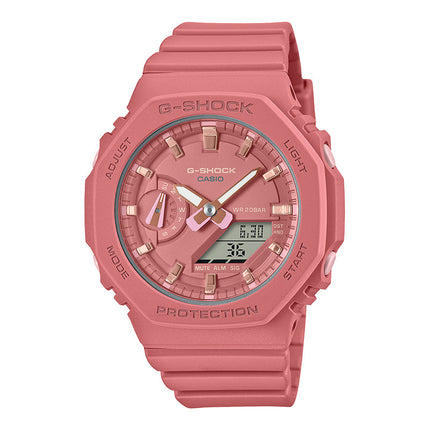 Casio G-Shock GMA-S2100-4A2DR Mini CasiOak Ladies Pink Digital Analog Dial Pink Resin Band