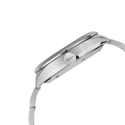 MIDO Multifort M038.424.11.041.00 Power Reserve Blue Dial Stainless Steel Strap