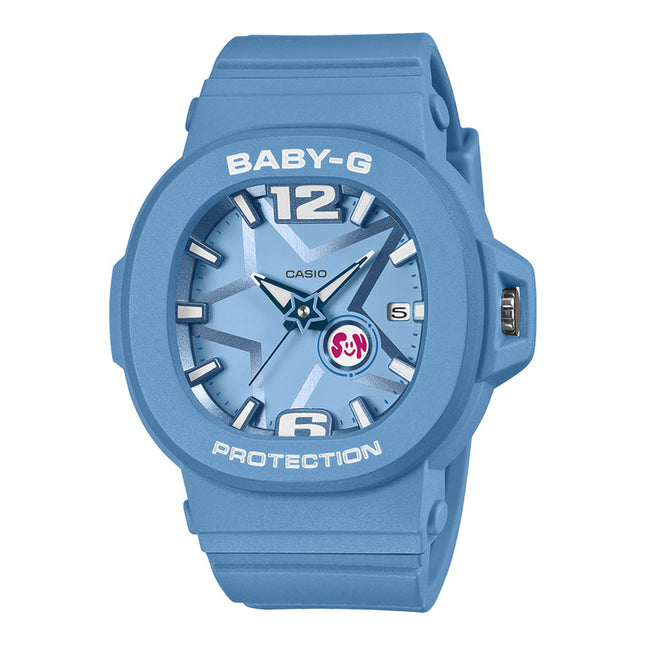 Casio Baby-G BGA-10D-2A2DR Pop Spacious Series Analog Dial Blue Resin Band