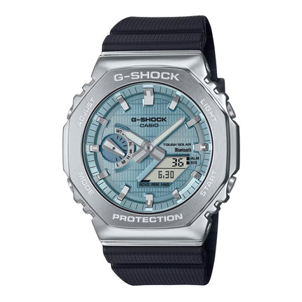 Casio G-Shock GBM-2100A-1A2DR CasiOak Metal Covered Bluetooth Blue Dial Resin Band