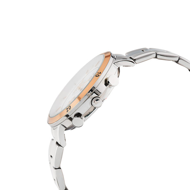 Alba Prestige AT3F63X1 Chronograph Men Silver Dial Stainless Steel Strap