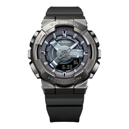 Casio G-Shock Women GM-S110B-8ADR Tough Charm Digital Analog Dial Black Resin Band