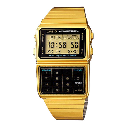 Casio General DBC-611G-1DF Digital Dial Gold Stainless Steel Strap