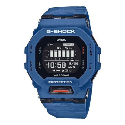 Casio G-Shock GBD-200-2DR G-Squad Men Black Digital Dial Blue Resin Band