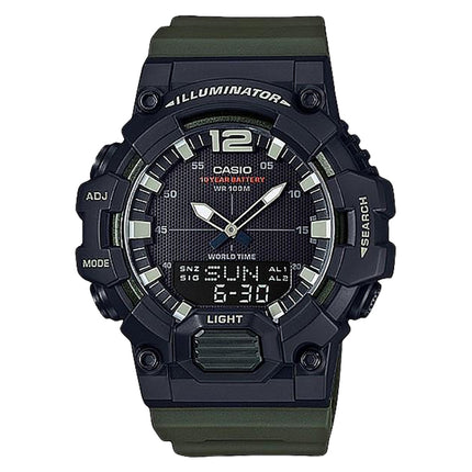 Casio General HDC-700-3AVDF Digital Analog Dial Green Resin Band