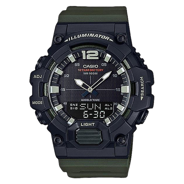 Casio General HDC-700-3AVDF Digital Analog Dial Green Resin Band