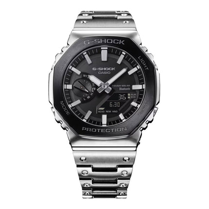 Casio G-Shock GM-B2100BT-1ADR CasiOak Full Metal Digital Analog Dial Stainless Steel Band