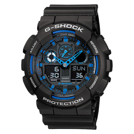 Casio G-Shock G-Classic GA-100-1A2DR Analog Digital Dial Black Resin Band
