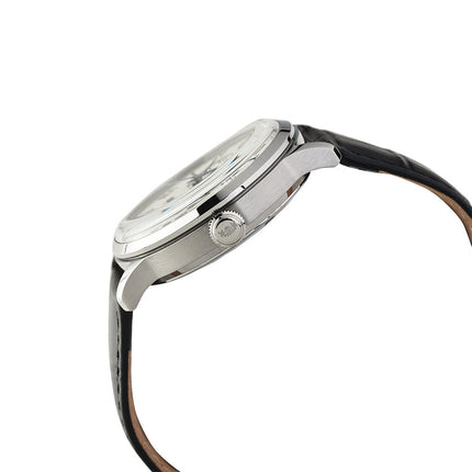 Orient Bambino RA-AK0802S Automatic Sun & Moon White Analog Dial Black Leather Strap
