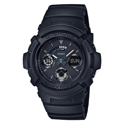 Casio G-Shock AW-591BB-1ADR Military Black Series Digital Analog Dial Black Resin Band