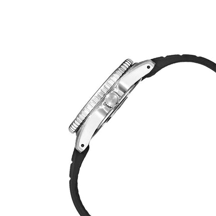 Seiko Prospex SNE573P1 Solar Divers 200M Black Dial Black Rubber Strap