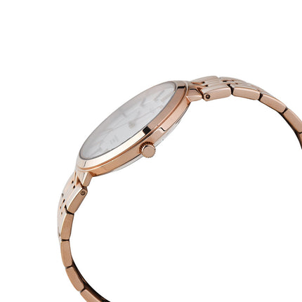 Alba Prestige AS9D70X1 Sapphire Crystal Man White Dial Rose Gold Stainless Steel Strap