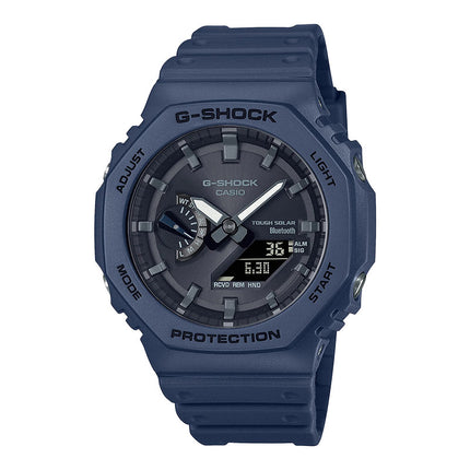 Casio G-Shock GA-B2100-2ADR CasiOak Tough Solar Digital Analog Dial Blue Resin Band