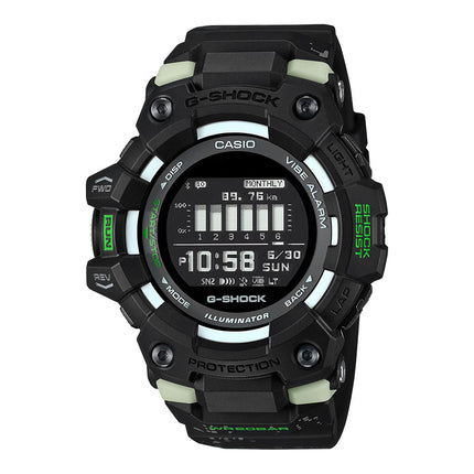 Casio G-Shock GBD-100LM-1DR G-Squad Midnight City Run Digital Dial Black Resin Band