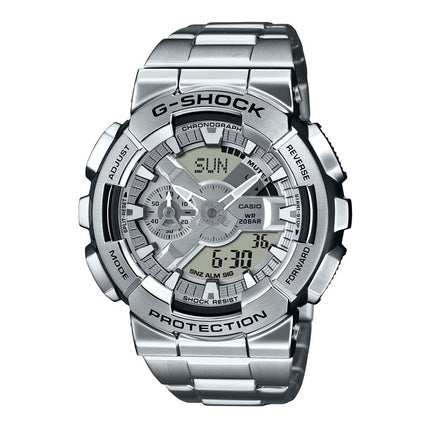 Casio G-Shock GM-110D-8ADR Digital Analog Dial Stainless Steel Band