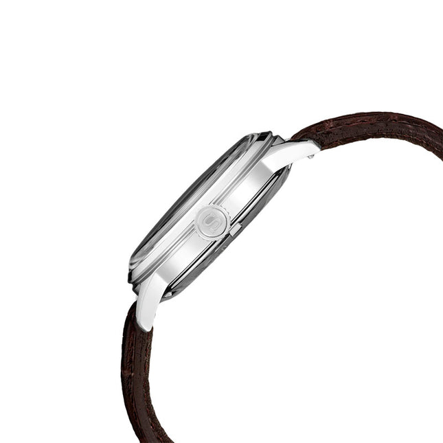 Seiko Presage SRPK15J1 Cocktail Time Midnight Blue Moon Blue Gradient Dial Brown Leather Strap