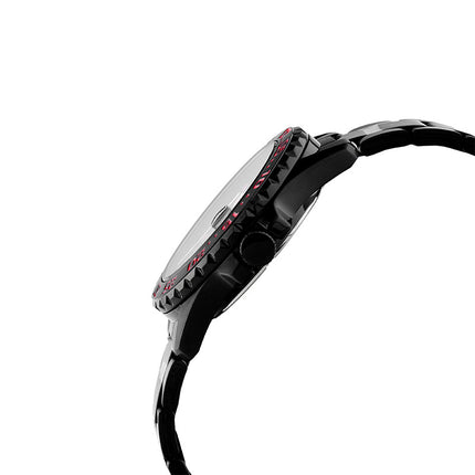 Alba Active AS9N29X1 Men Black Dial Black Stainless Steel Strap