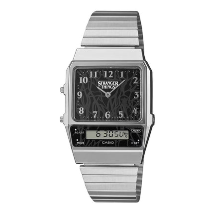 Casio General X Stranger Things AQ-800EST-1ADR Vintage Digital Analog Stainless Steel Band