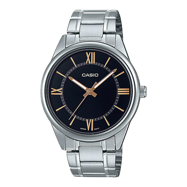 Casio General MTP-V005D-1B5UDF Men Black Dial Stainless Steel Band
