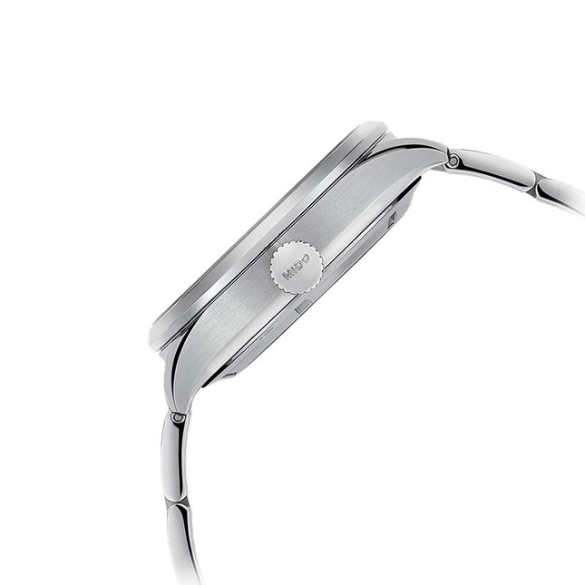 MIDO Multifort M038.436.11.031.00 Skeleton Vertigo Automatic Grey Dial Stainless Steel Strap