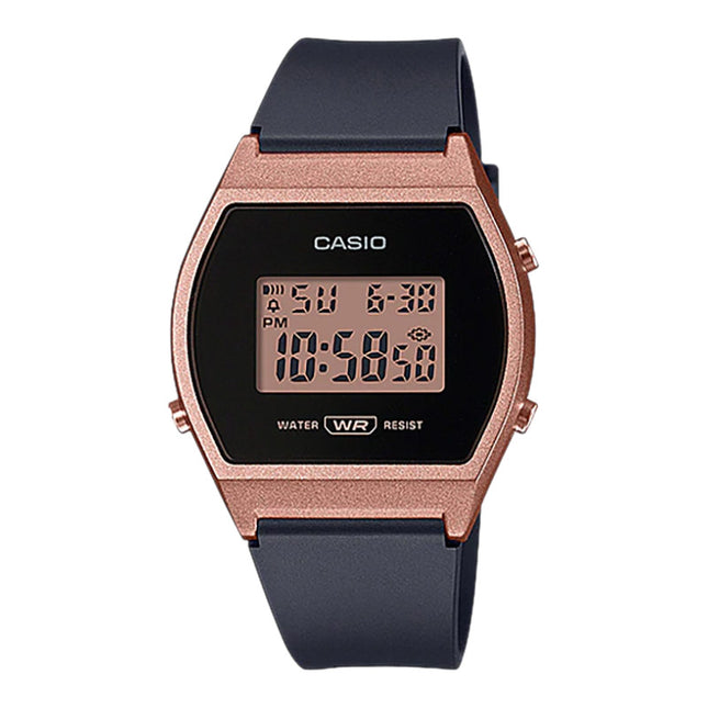 Casio General LW-204-1ADF Digital Dial Black Resin Band