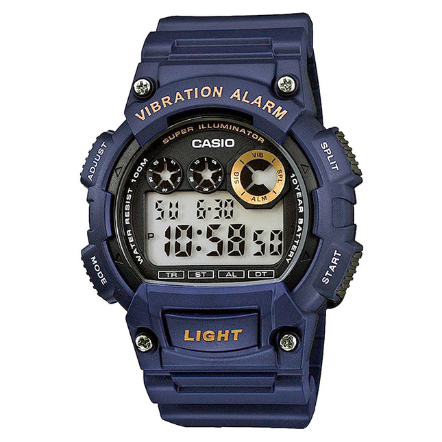 Casio General W-735H-2AVDF 10 Year Battery Digital Dial Blue Resin Band