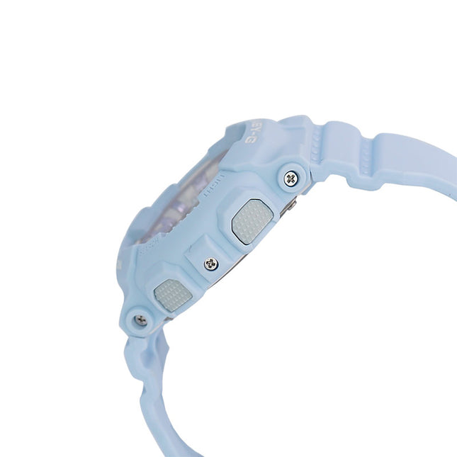 Casio Baby-G BA-130WP-2ADR Special Color Ladies Digital Analog Dial Blue Icy Pastel Resin Band