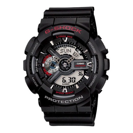 Casio G-Shock GA-110-1ADR Men Digital Analog Dial Black Resin Band