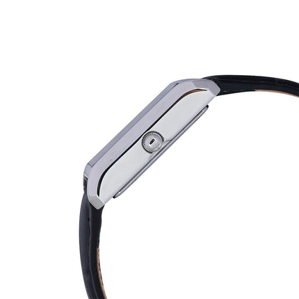 Alba Fashion AH7DH5X1 Ladies Black Dial Black Leather Strap