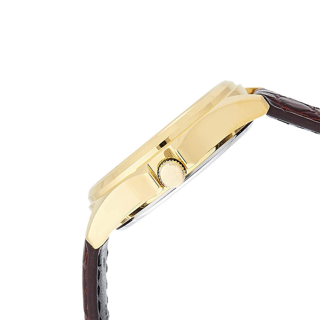 Casio General MTP-1183Q-7ADF Enticer Men White Dial Brown Leather Band