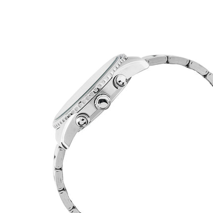 Alba Signa AT3J15X1 Chronograph Men Black Light Gold Gradation Patterned Dial Stainless Steel Strap