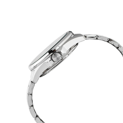 Alba Mechanical AU4029X1 Automatic Men Blue Translucent Layered Dial Stainless Steel Strap