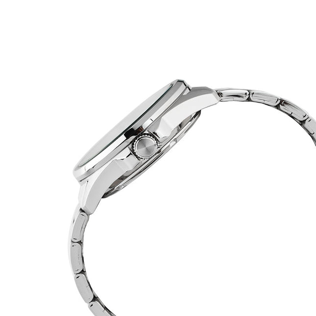 Alba Mechanical AU4029X1 Automatic Men Blue Translucent Layered Dial Stainless Steel Strap