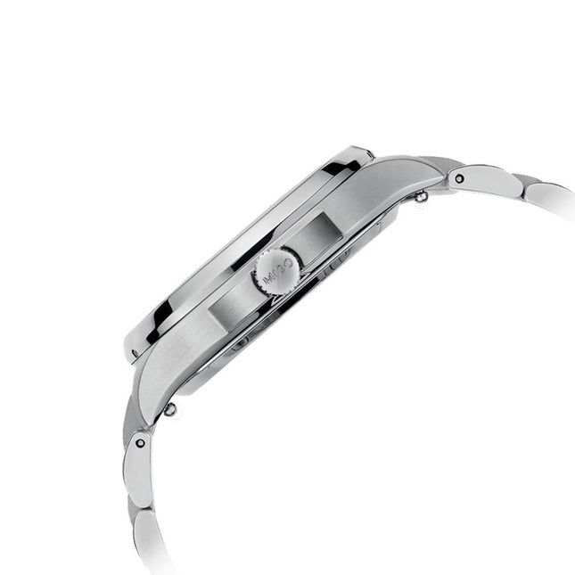 MIDO Multifort TV 35 M049.307.11.041.00 Men Automatic Blue Dial Stainless Steel Strap