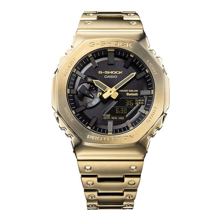 Casio G-Shock GM-B2100GD-9ADR CasiOak Solar Full Metal Analog Digital Dial Gold Stainless Steel Band