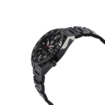 Seiko 5 Sports SNZD73K1 Automatic Men Black Dial Stainless Steel Strap
