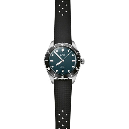 Oris Divers Date 01-733-7795-4055-SET Men Blue Dial Stainless Steel Strap