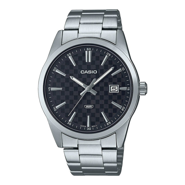 Casio General MTP-VD03D-1AUDF Men Black Dial Stainless Steel Band